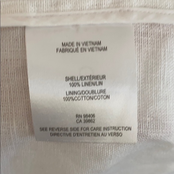 Theory white Linen Vest - Picture 4 of 4